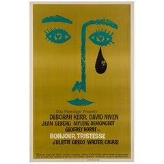 Bonjour Tristesse US Film Poster, Saul Bass, 1968