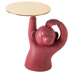 Monkey Red Side Table