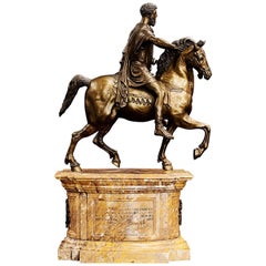 Grand Tour Bronze of the Equestrian Statue of Marcus Aurelius, Mid-19th Century
