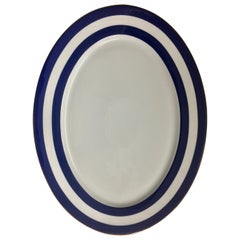 Ralph Lauren Home Oval Serving Platter in Cadet Spectator Pattern