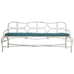 French 1950s Long Garden Bench