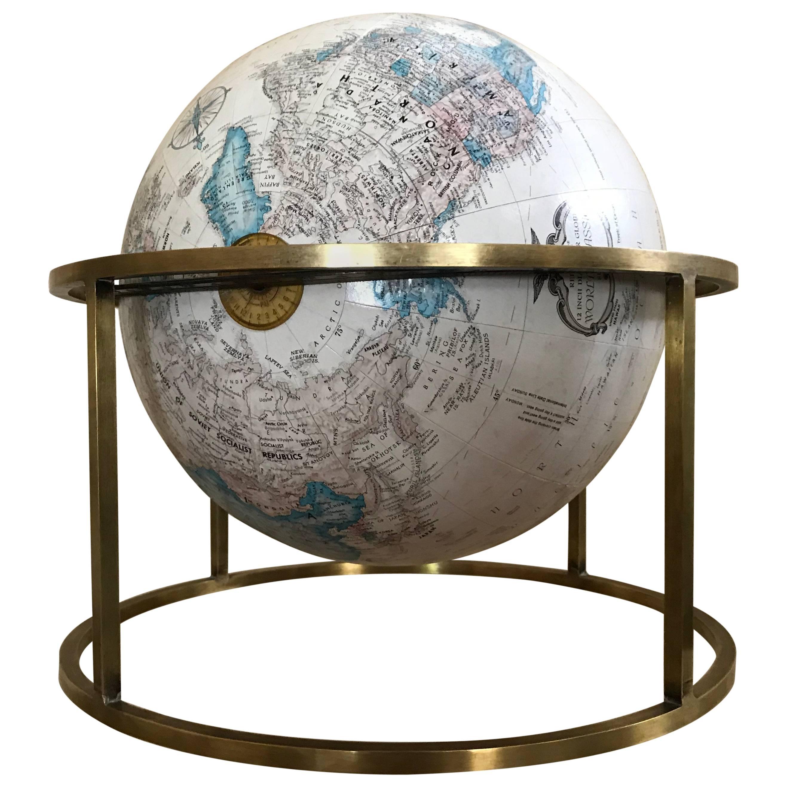 Mid-Century Modern Paul McCobb Style Replogle Desk Globe