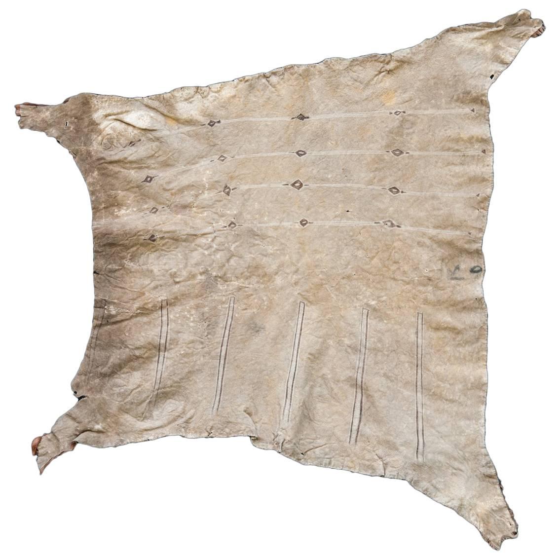 Northern Plains / Upper Missouri Painted Buffalo Robe For Sale at 1stDibs
