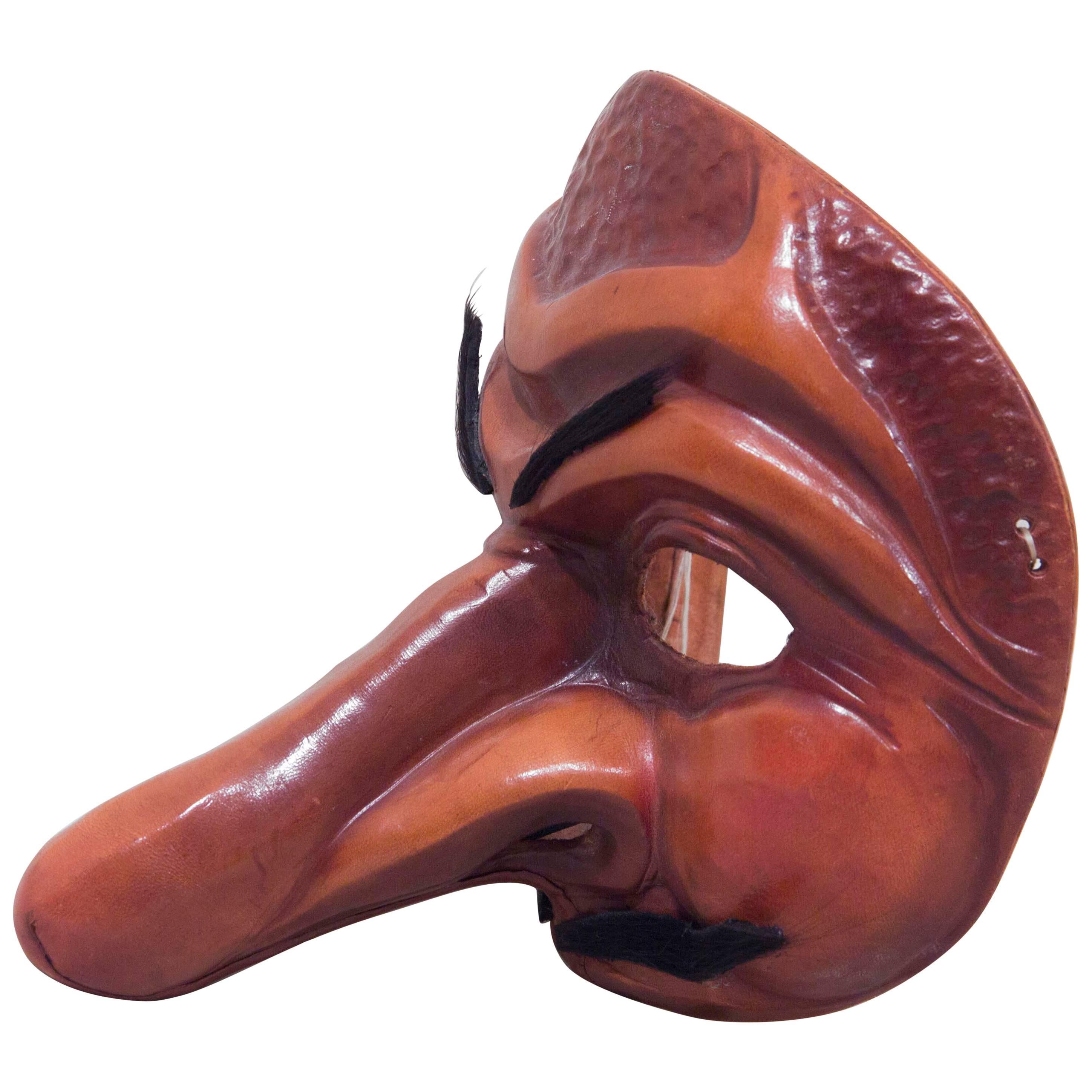 Traditional Leather Capitano Mask