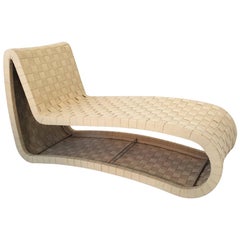 Unusual Sculptural Mid-Century Modern Scandinavian Chaise Longue