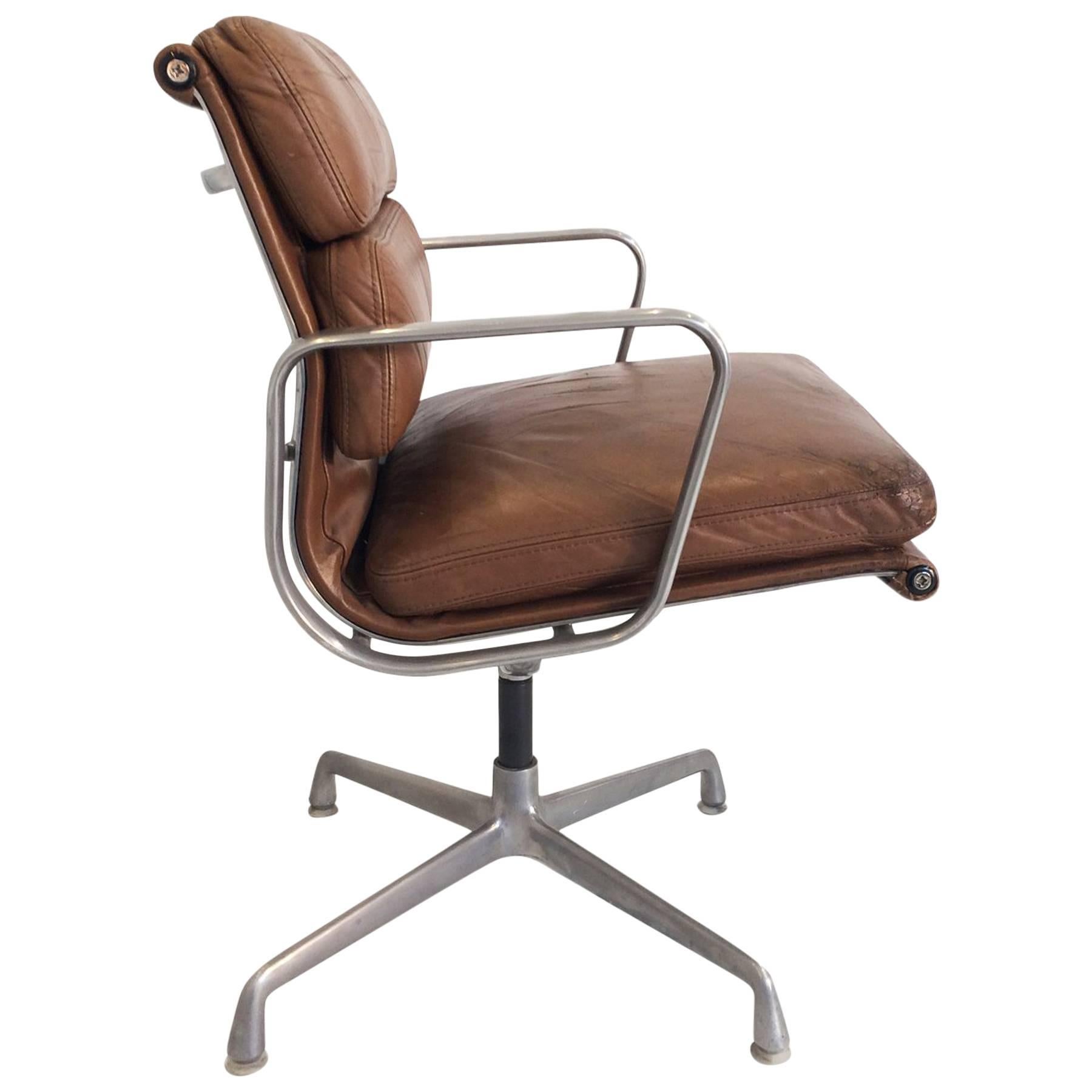 Beautifully Worn and Distressed Herman Miller 1 Eames Soft Pad Chair