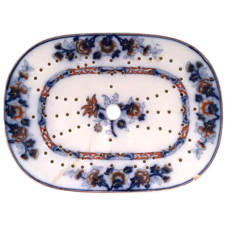 19th Century Ceramic Fish Strainer For Sale at 1stDibs