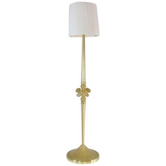20th Century Glass Gold Murano Floor Lamp by Barovier Ercole, 1950s