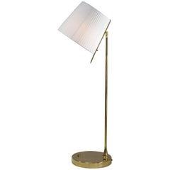 Infinitus-I Tall Contemporary Handcrafted Brass Table Lamp, Flow Collection