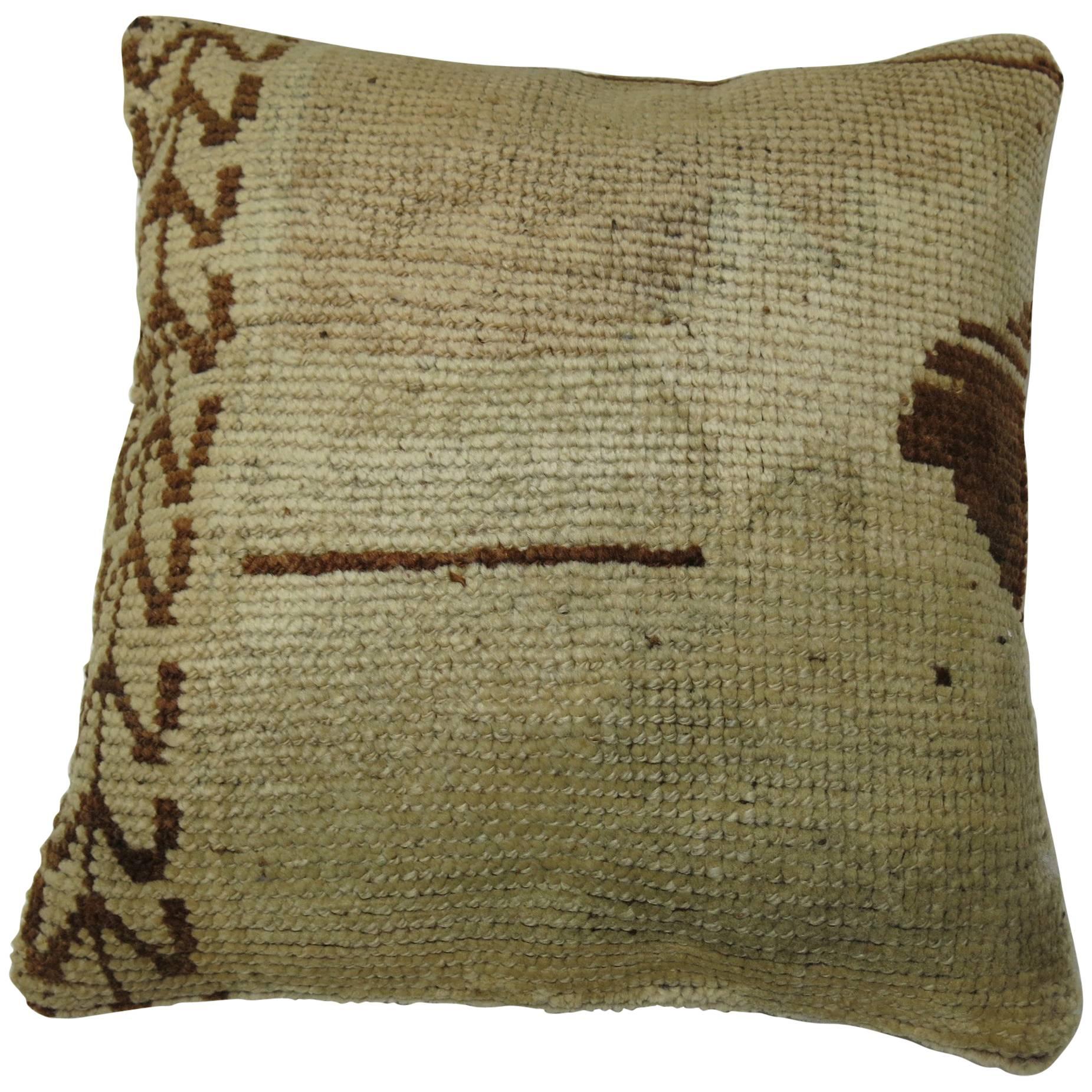 Vintage Oushak Rug Pillow