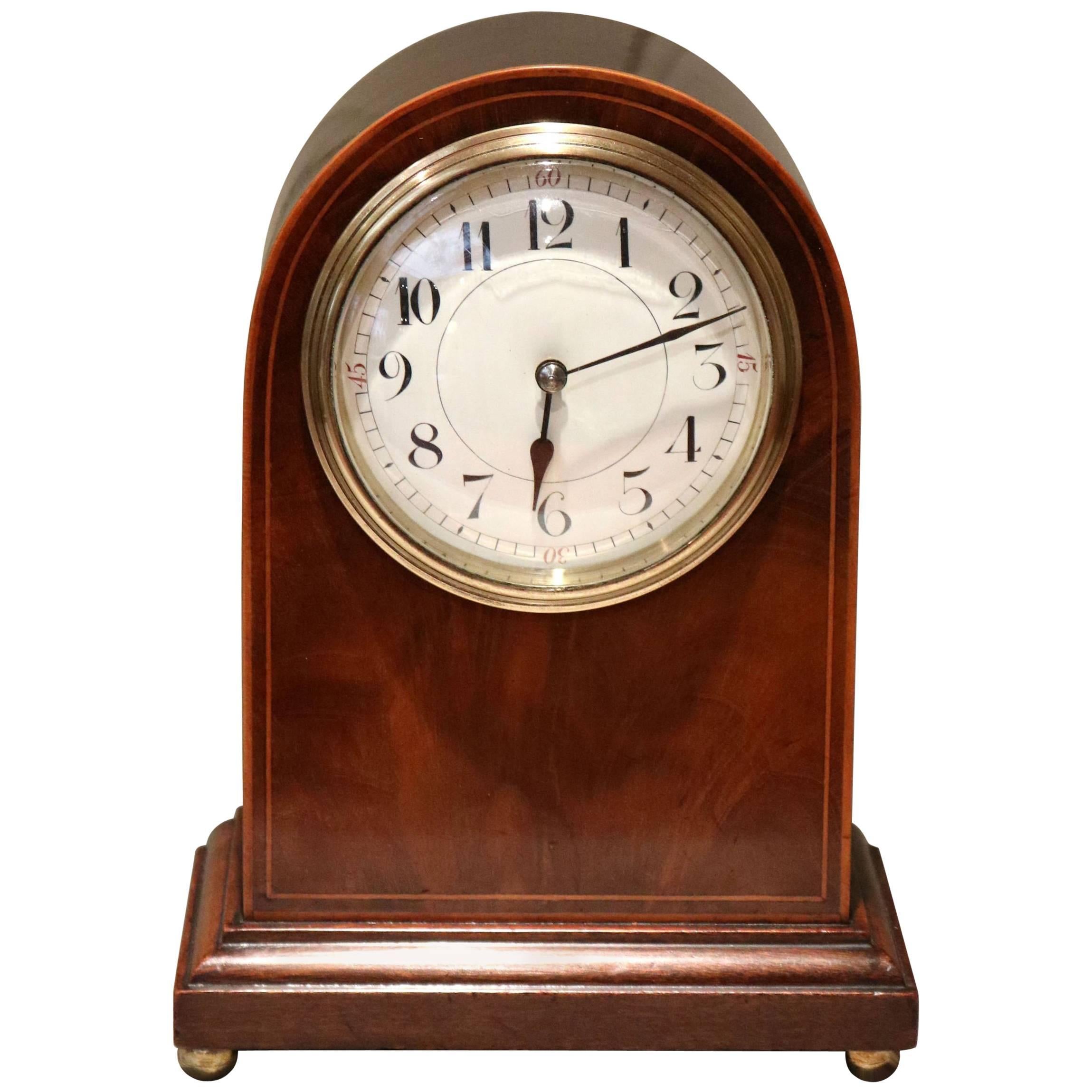 Edwardian Arch Top Timepiece Mantel Clock For Sale
