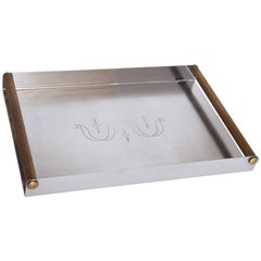 Machine Age Art Deco Cocktail Tray by Charles Harmann for Revere