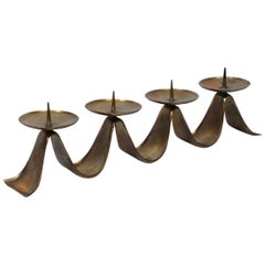 Brass Candelabra by Hayno Focken