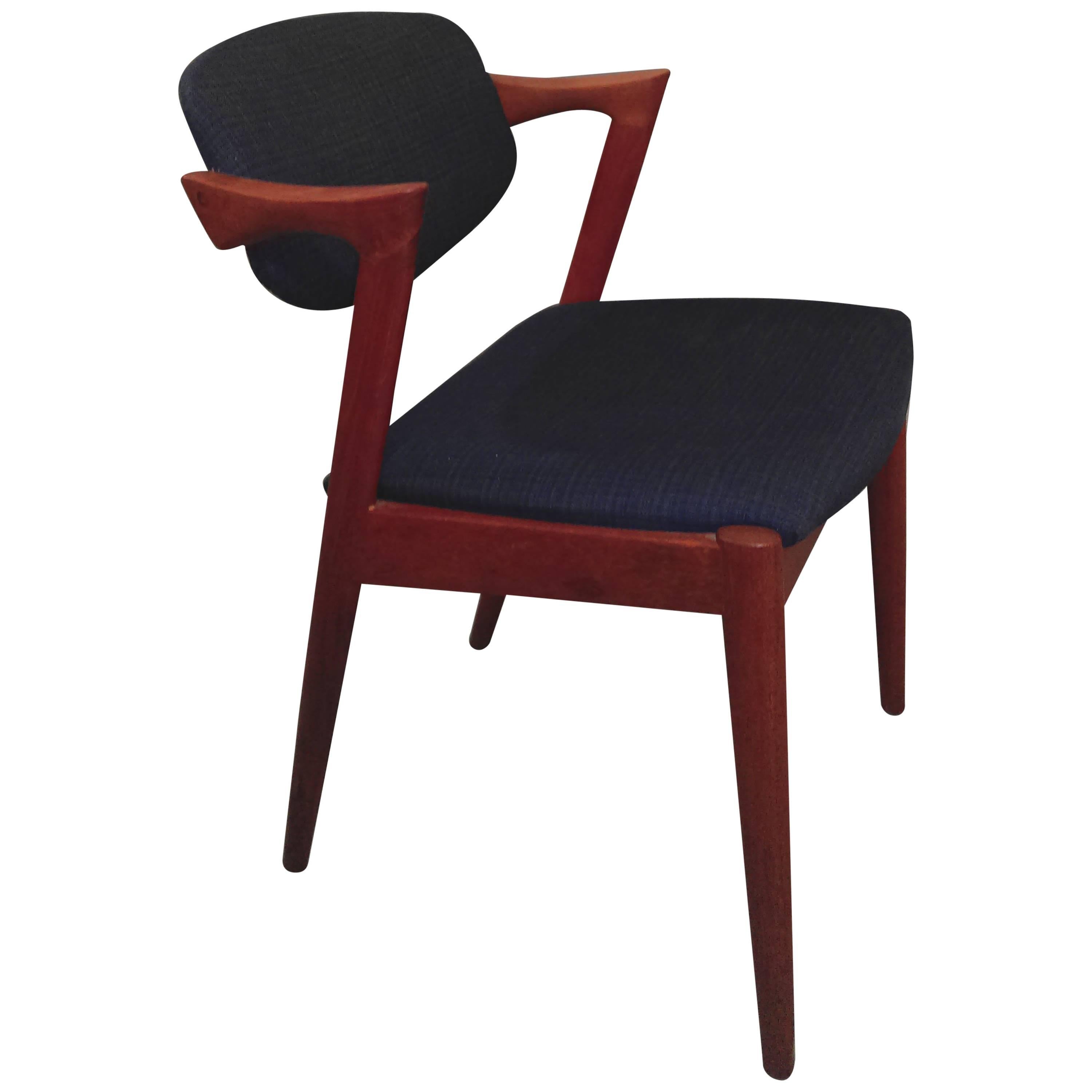 1960s Kai Kristiansen Model 42 Dining Chairs in Teak