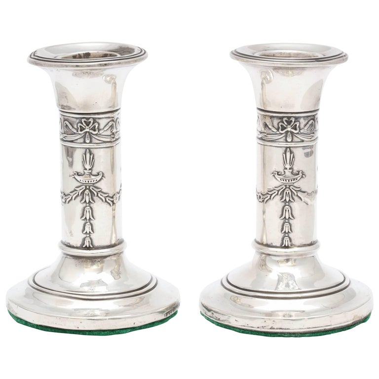 Pair of Sterling Silver Candlesticks at 1stdibs