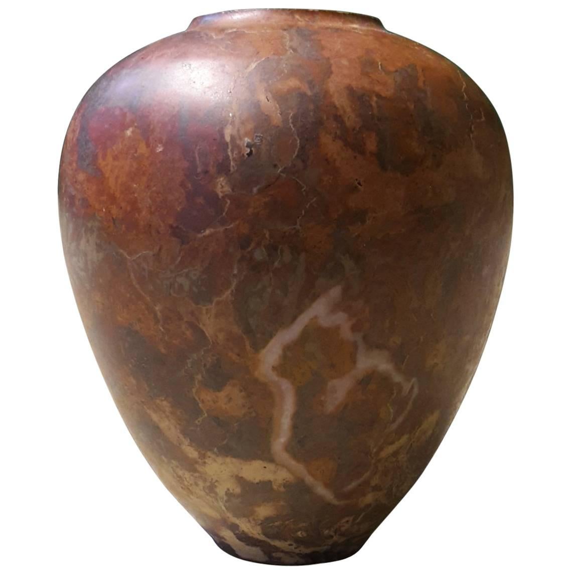 Early 20th Century Italian Vase Made of Marble For Sale