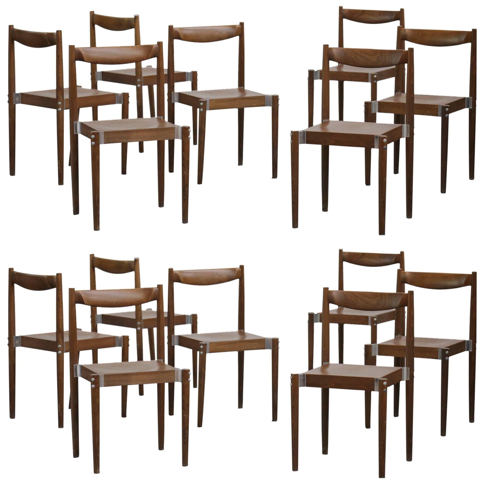 Set of 14 Design Chairs, Scandinavian, 1970s