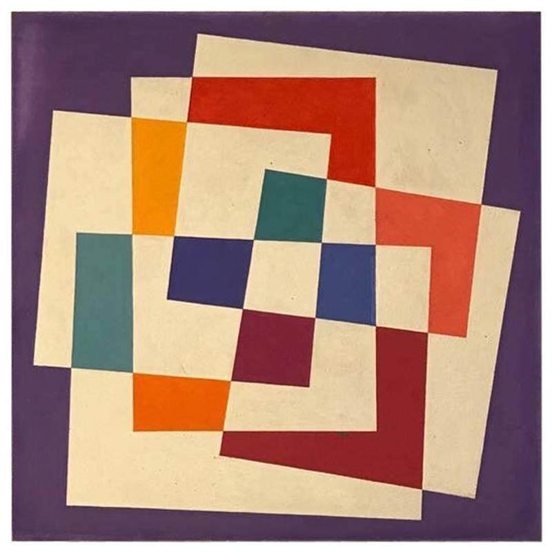 Douglas Herbert Courtenay Auburn Geometric Abstract Original Painting For Sale