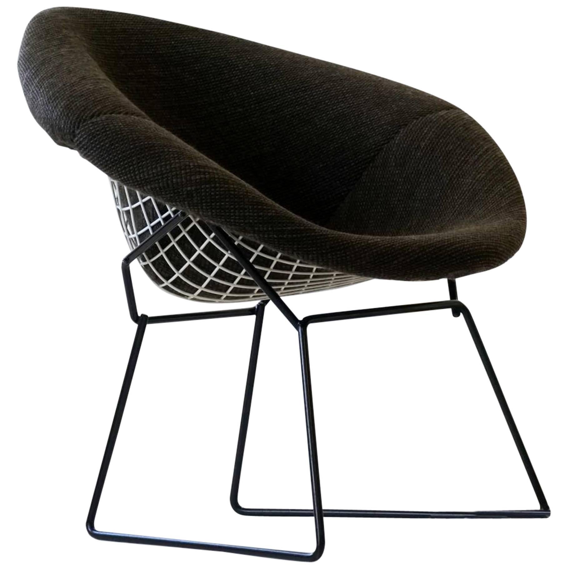 Diamond Wire Side Lounge Armchair by Bertoia Knoll International, Midcentury