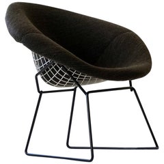 Diamond Wire Side Lounge Armchair by Bertoia Knoll International, Midcentury