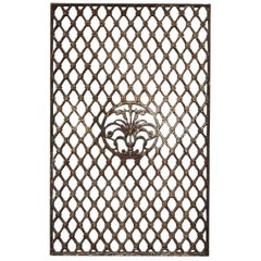 Late 19th Century French Cast Iron Double-Sided Door Guard
