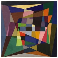 Vintage Douglas Herbert Courtenay Auburn Geometric Abstract Original Painting