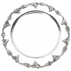Mid-20th Century Set 12 Beautiful Silver Plated Under Plates