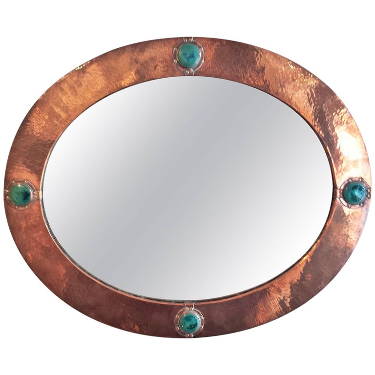 Liberty and Co Arts and Crafts Movement CopperFramed Mirror at 1stDibs