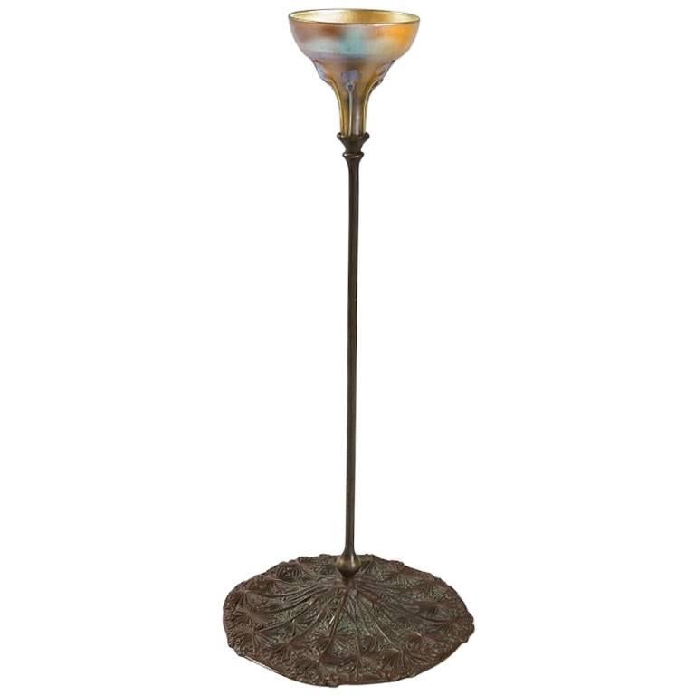 Tiffany Studios New York "Queen Anne's Lace" Candlestick
