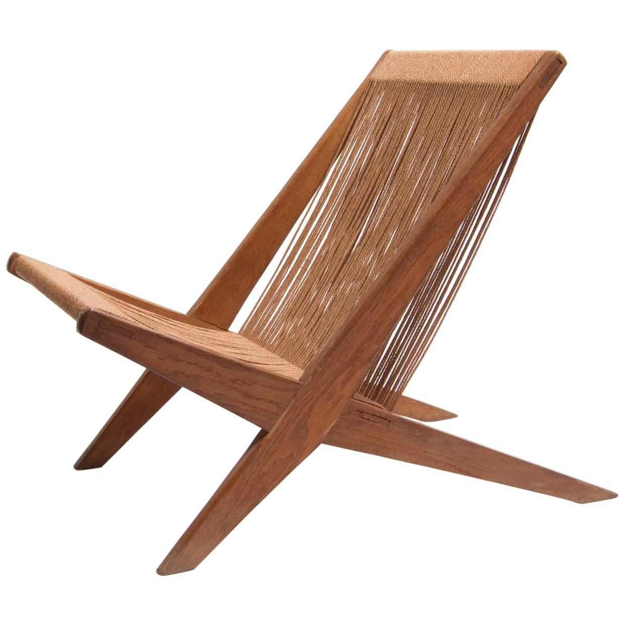 Poul Kjaerholm and Jørgen Høj Snedkerier Lounge Chair For Sale