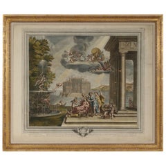 Antique 17th Century Neoclassical Engraving by Stef. Baudet Gall