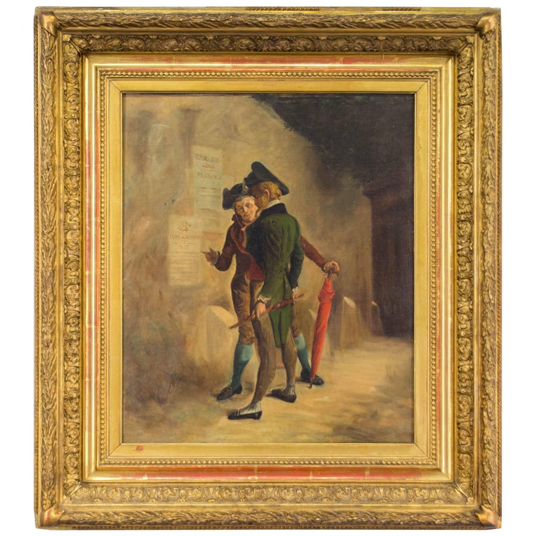 18th Century French Revolution Painting For Sale at 1stdibs