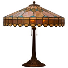 Leaded Glass Table Lamp by Duffner & Kimberly, New York, circa 1900