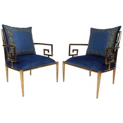Elegant Pair of Mid-Century Modern Lounge Chairs