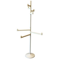 1960s Italian White Coat Rack by Makio Hasuike