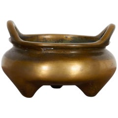 Sleekly Simple 19th Century Bronze Chinese Incense Burner