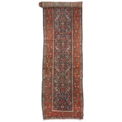 Tapis de couloir persan ancien Malayer de style traditionnel moderne et traditionnel