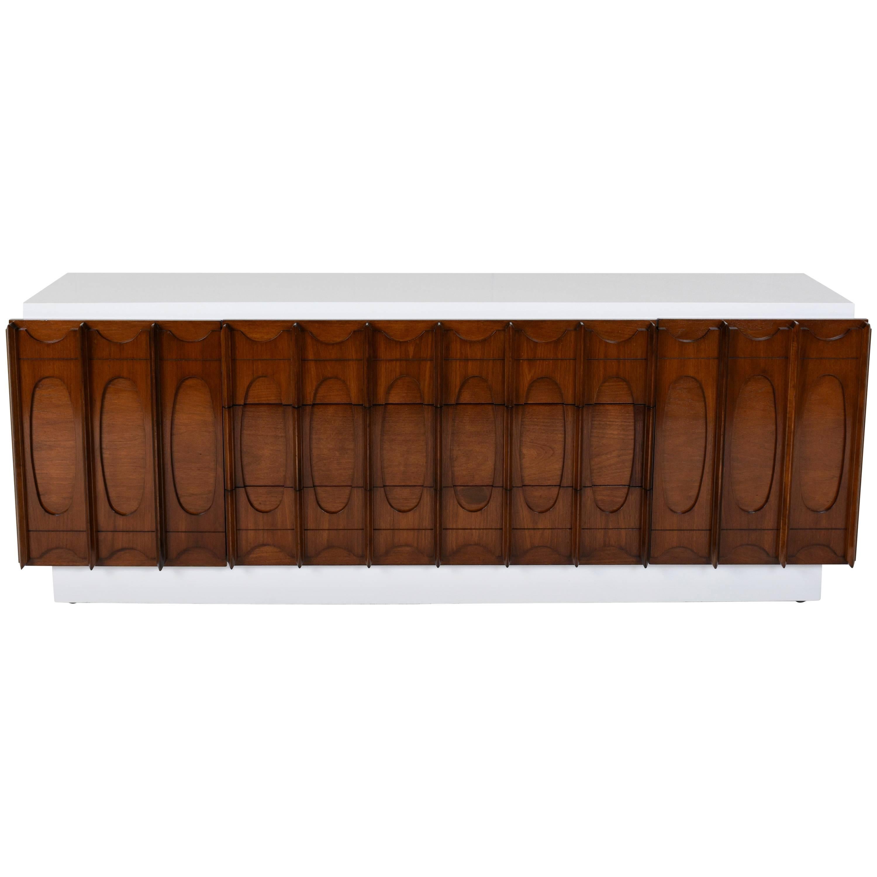 Mid-Century Modern Lacquered Broyhill Credenza