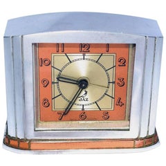 Vintage French Art Deco Alarm Clock by JAZ