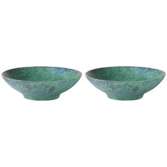 Green Handmade Ceramic Mini Bowl, Set of Two