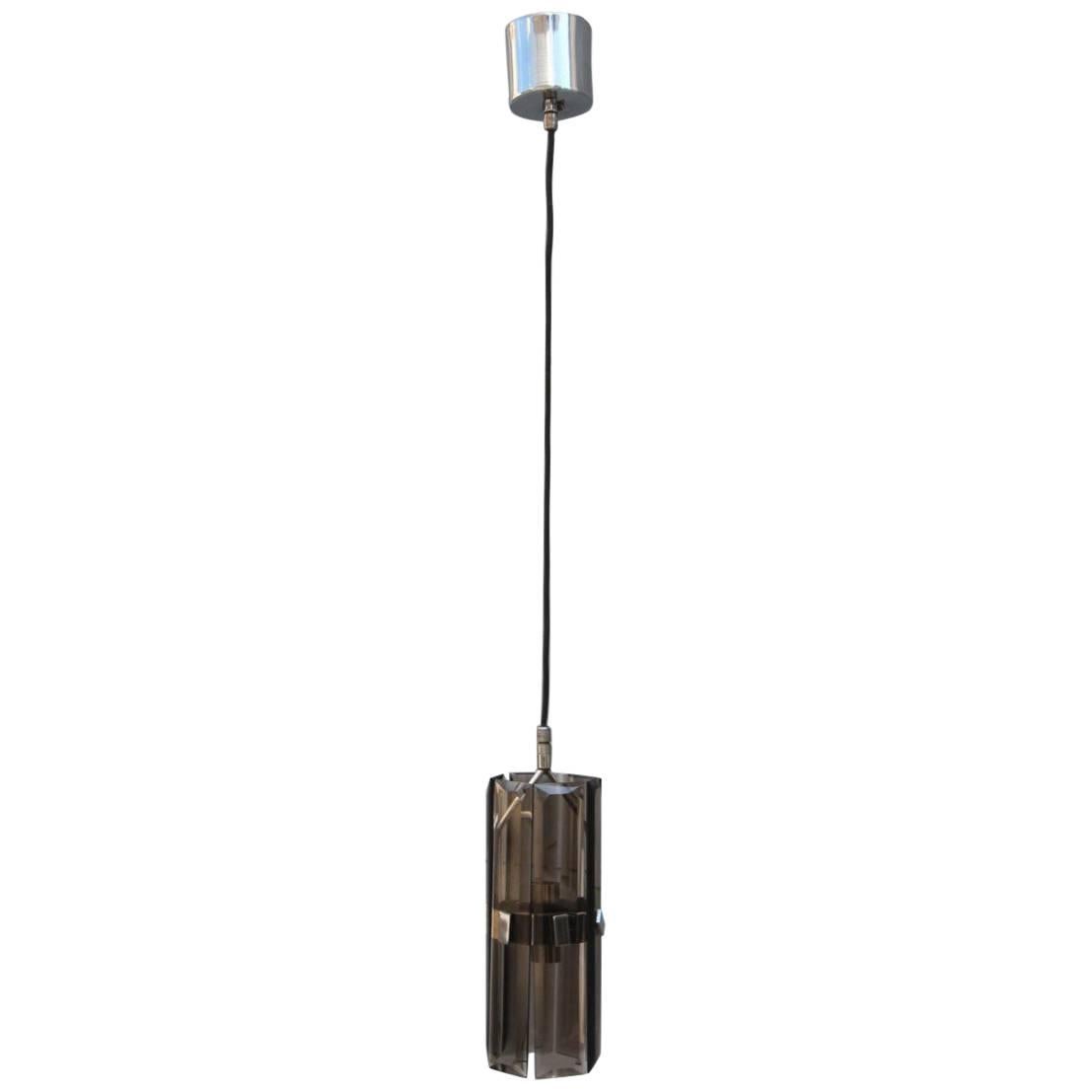 Essential and Minimal Italian Ceiling Light, 1970s Veca Design For Sale