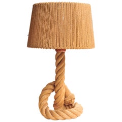 Rope Table Lamp by Audoux-Minet