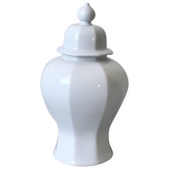 1970s Large Blanc de Chine White Porcelain Ginger Jar