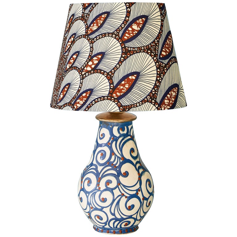 1920s Kahler Ceramic Table Lamp For Sale