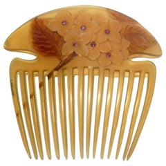 Lucien Gaillard, a Rare and Magnificient Art Nouveau Comb, Signed