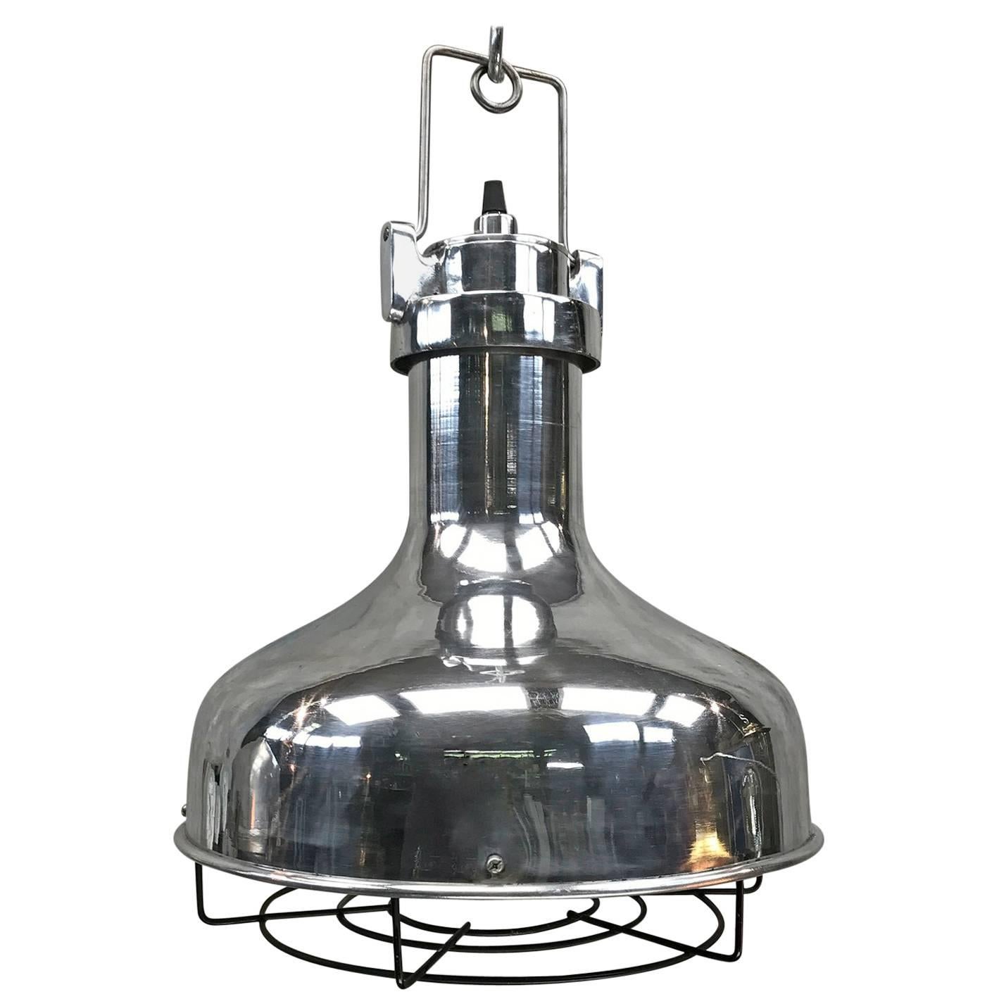 Late 20th Century American Aluminium Nautical Vintage Industrial Pendant Lamp