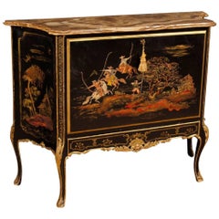 20th Century French Lacquered Chinoiserie Wet Bar