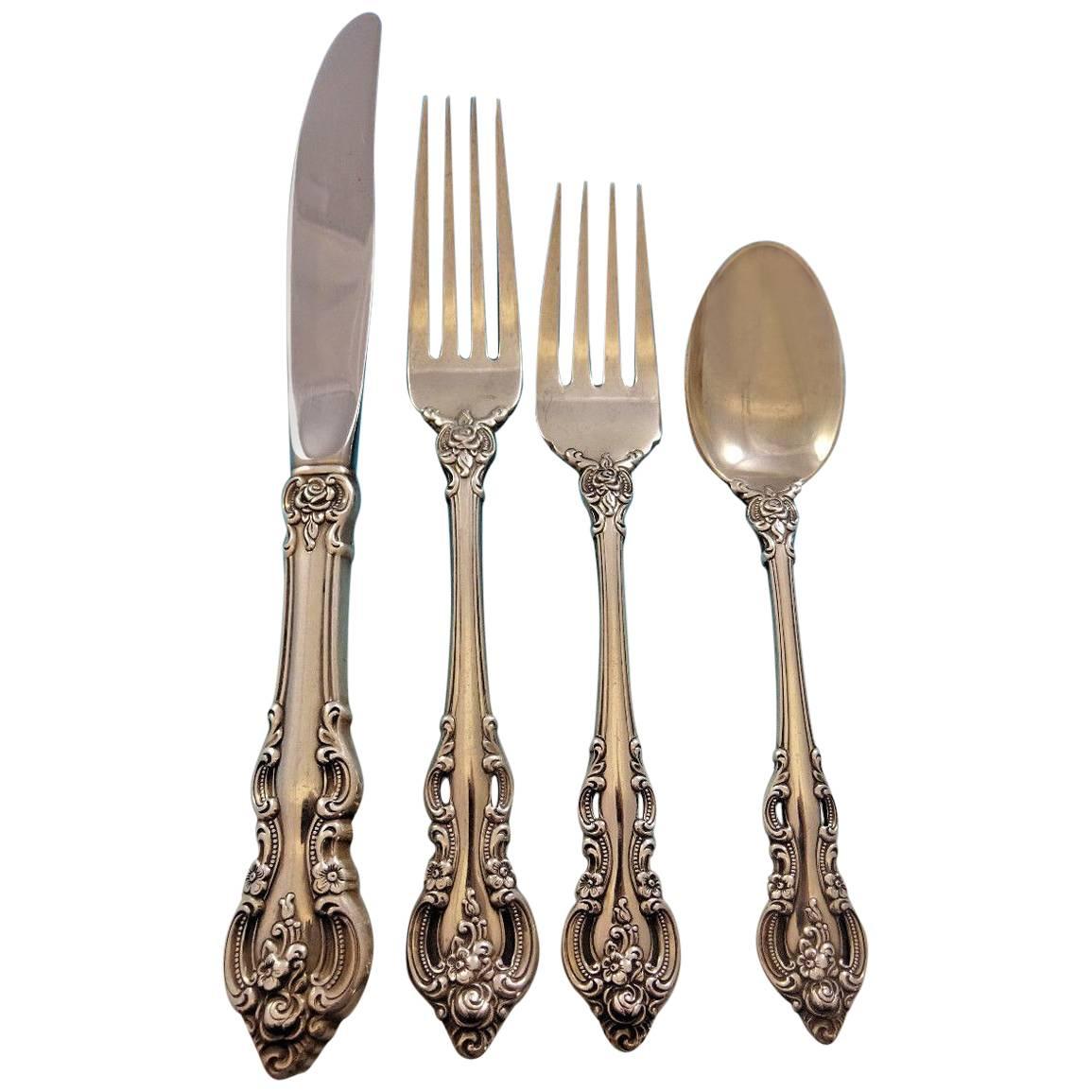 Set di posate in argento sterling El Grandee by Towle, 6 servizi da pranzo, 24 pezzi