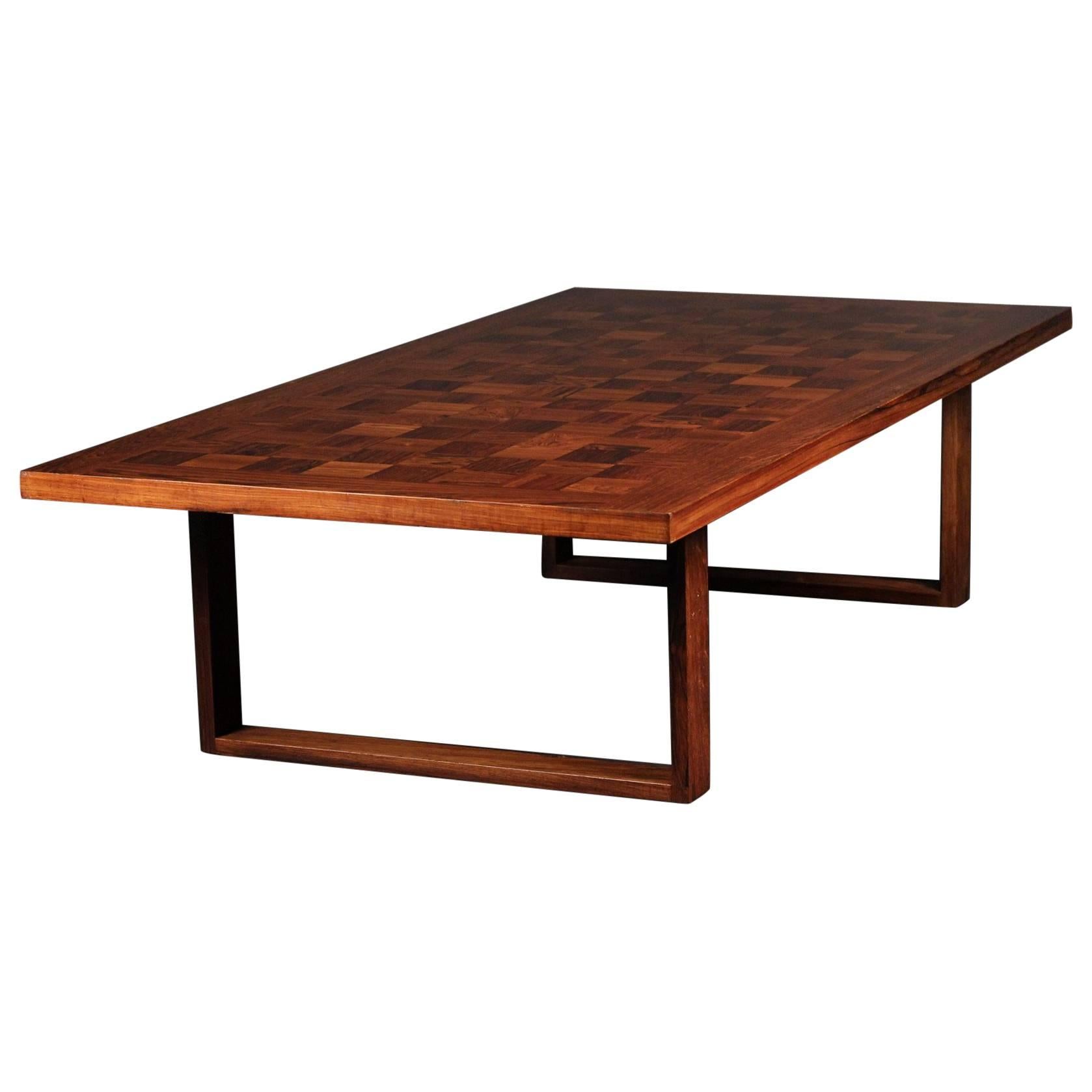 Scandinavian Modern Rosewood Cocktail or Coffee Table Designed by Poul Cadovius