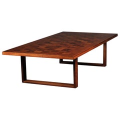 Scandinavian Modern Rosewood Cocktail or Coffee Table Designed by Poul Cadovius